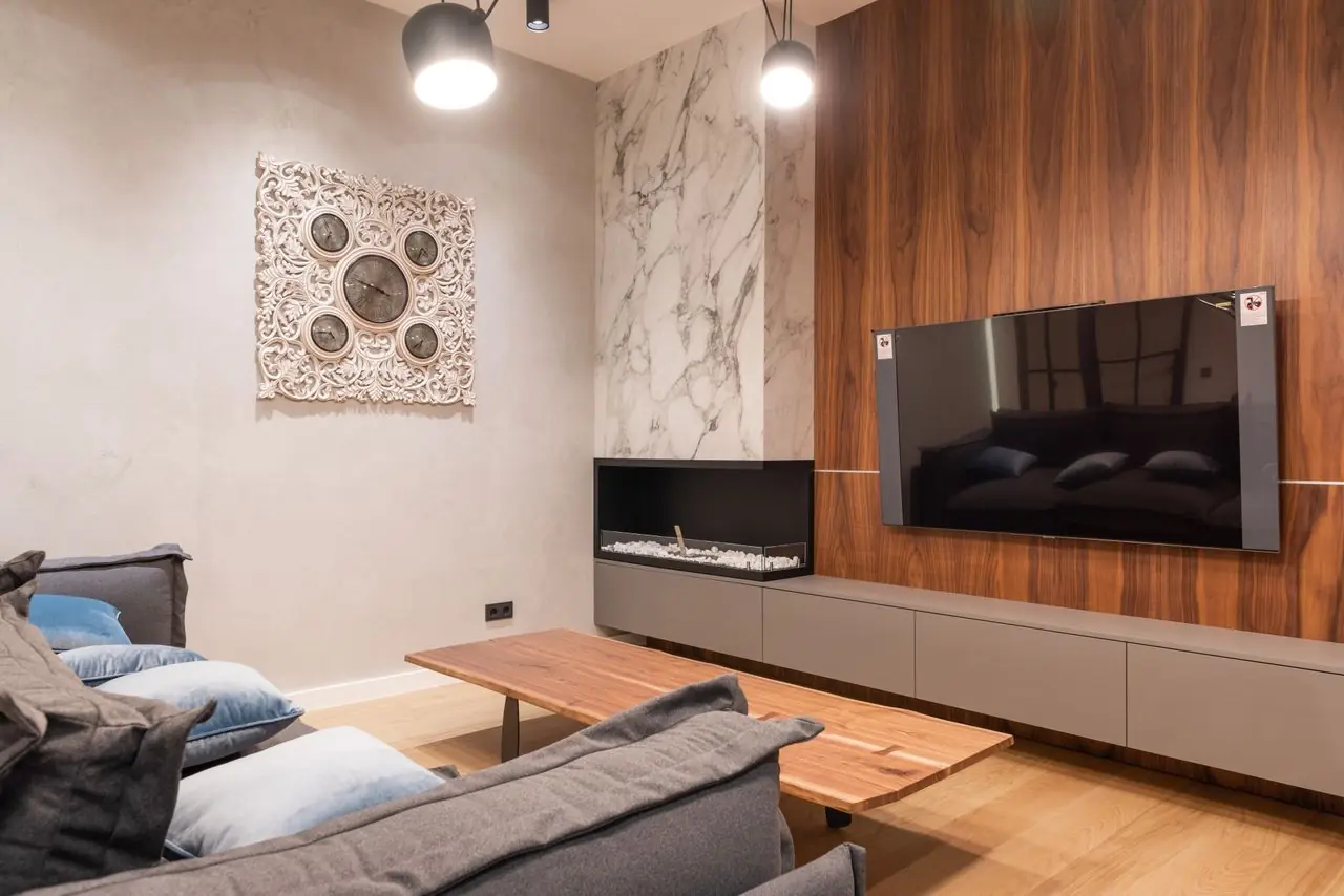 Wall panels decorativos en salón